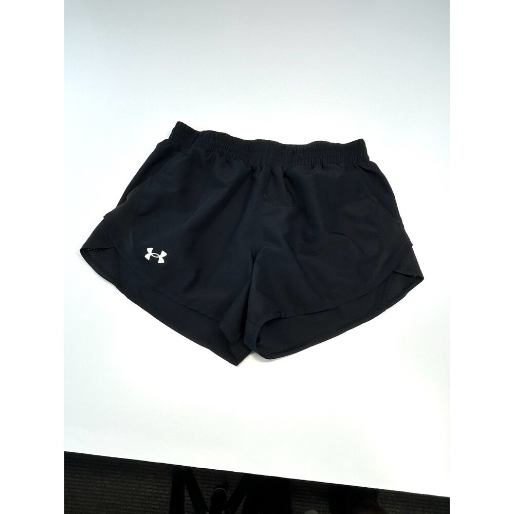 Under Armour HeatGear Black Performance Running Shorts Women's Small Loose Fit